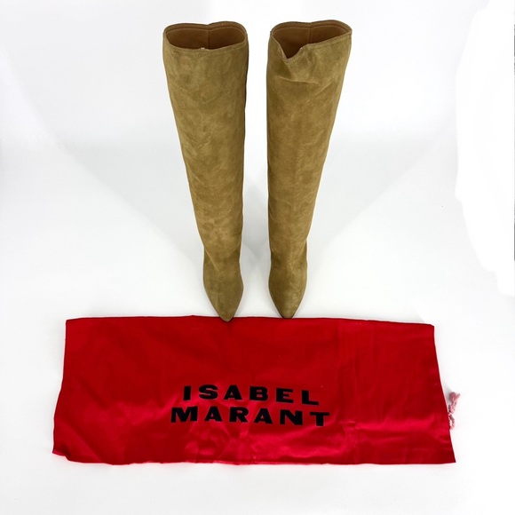 Isabel Marant Suede City Boot Taupe Size 38 with Box - Picture 2 of 16